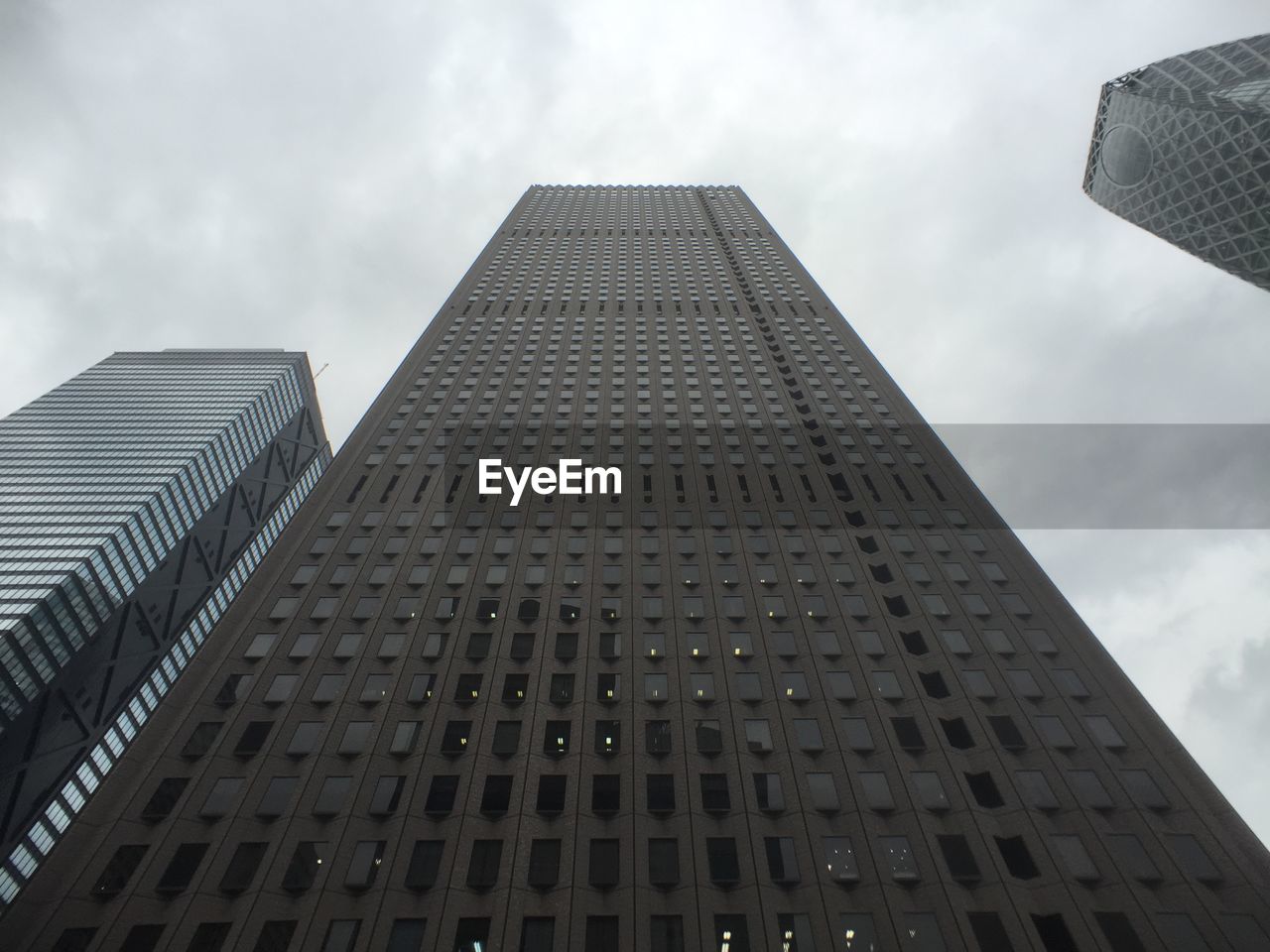 Low angle view of modern buildings against sky