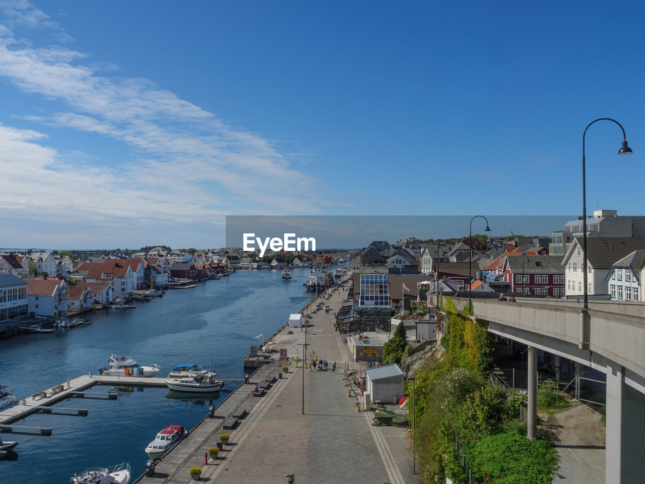 The habor of haugesund in norway