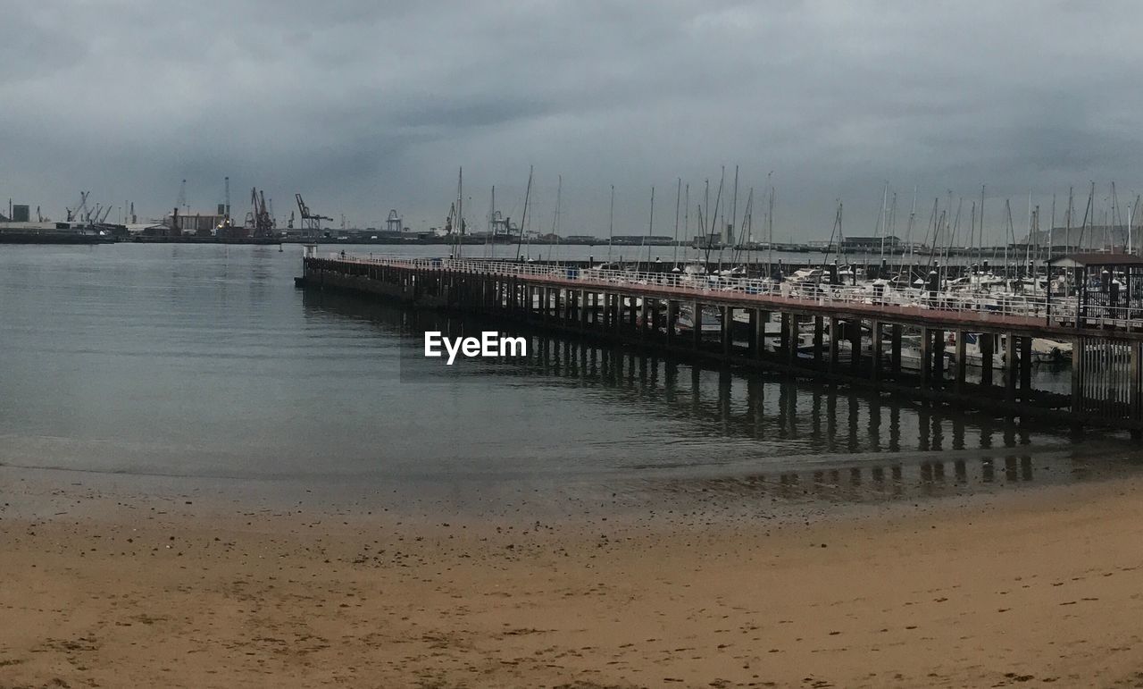 PIER OVER SEA AGAINST SKY