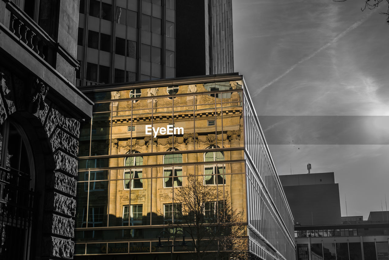 LOW ANGLE VIEW OF BUILDINGS