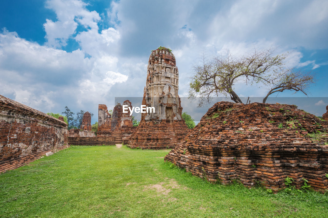 ANCIENT TEMPLE AGAINST SKY