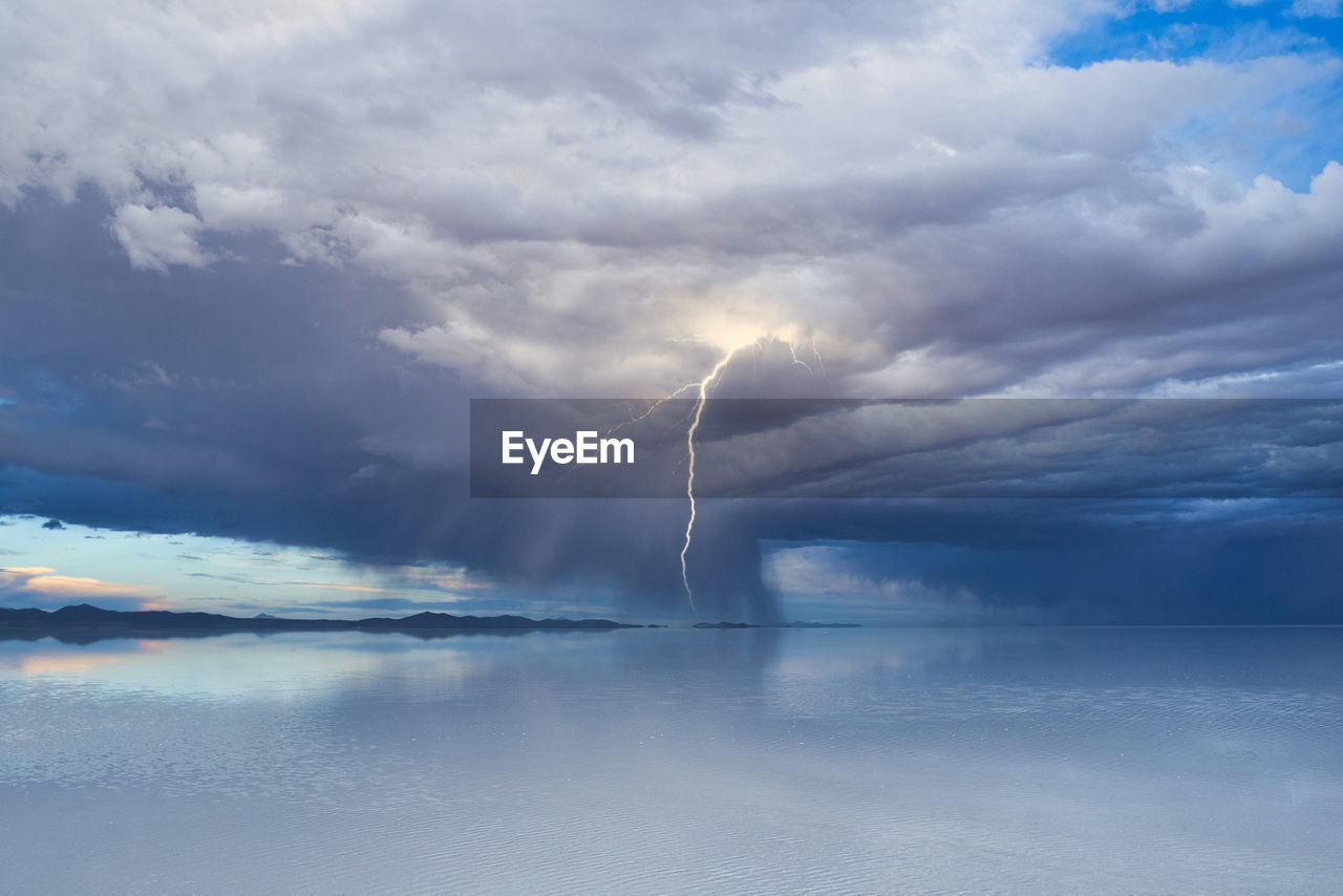 Uyuni salt lake in the rainy season