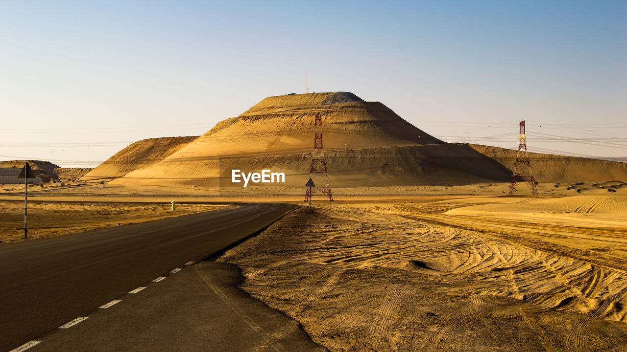 SCENIC VIEW OF DESERT ROAD