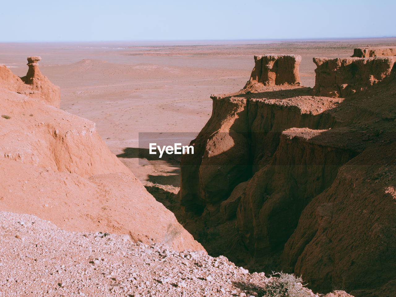 Panoramic view of rock formations