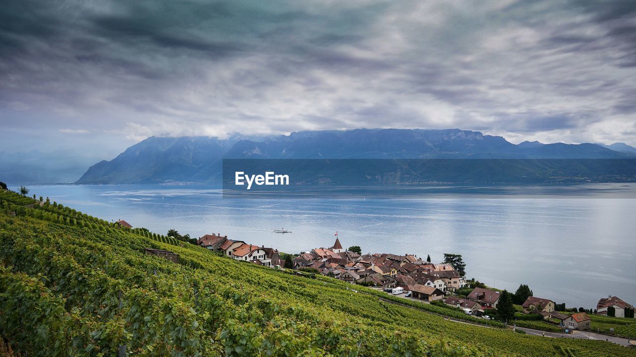 Switzerland landscape, leman lake