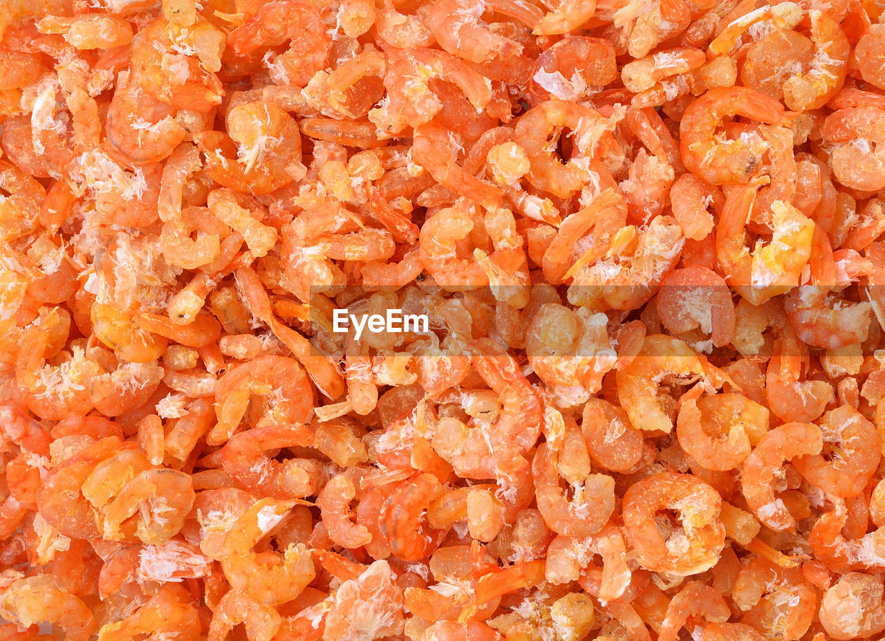 Dried shrimp background