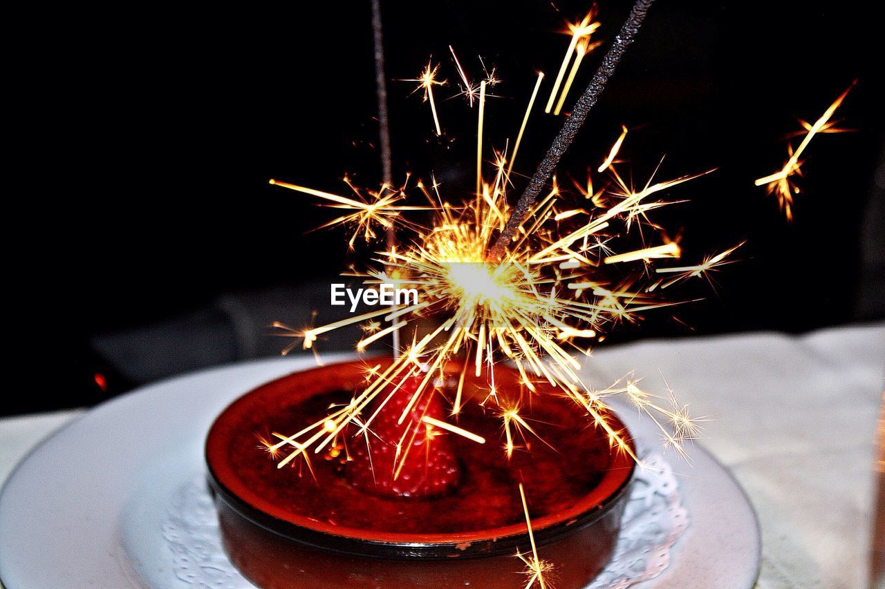 FIREWORKS DISPLAY AT NIGHT