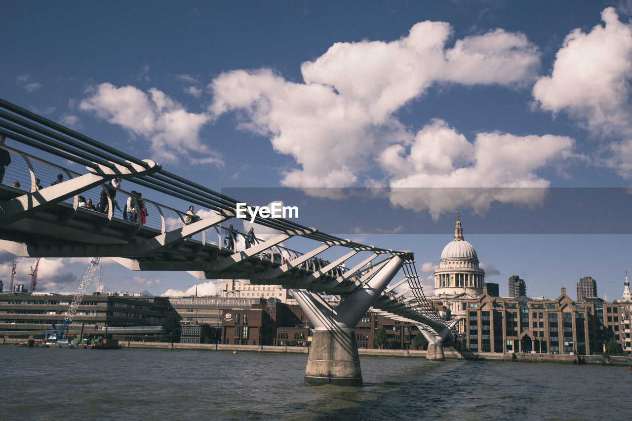 BRIDGE OVER RIVER IN CITY