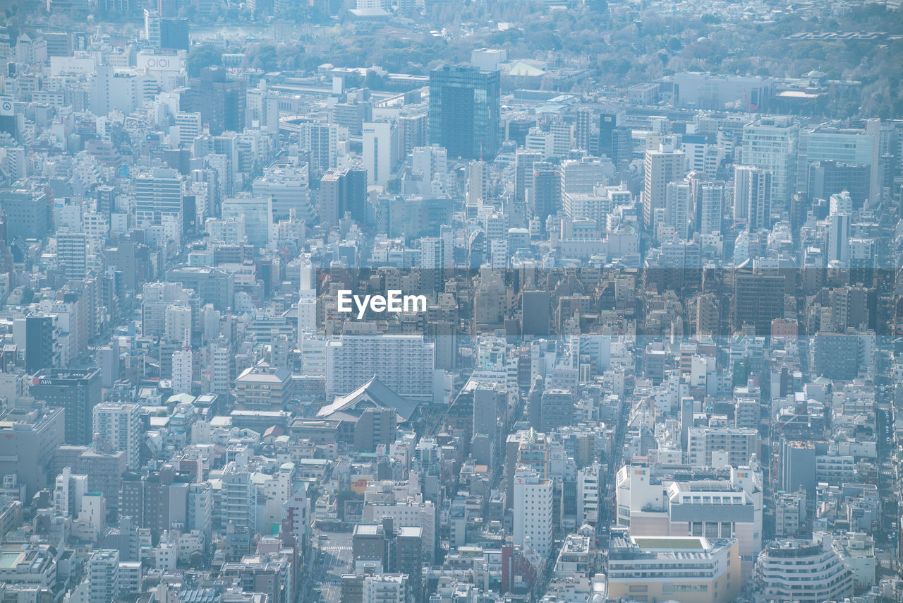 AERIAL VIEW OF MODERN CITY BUILDINGS