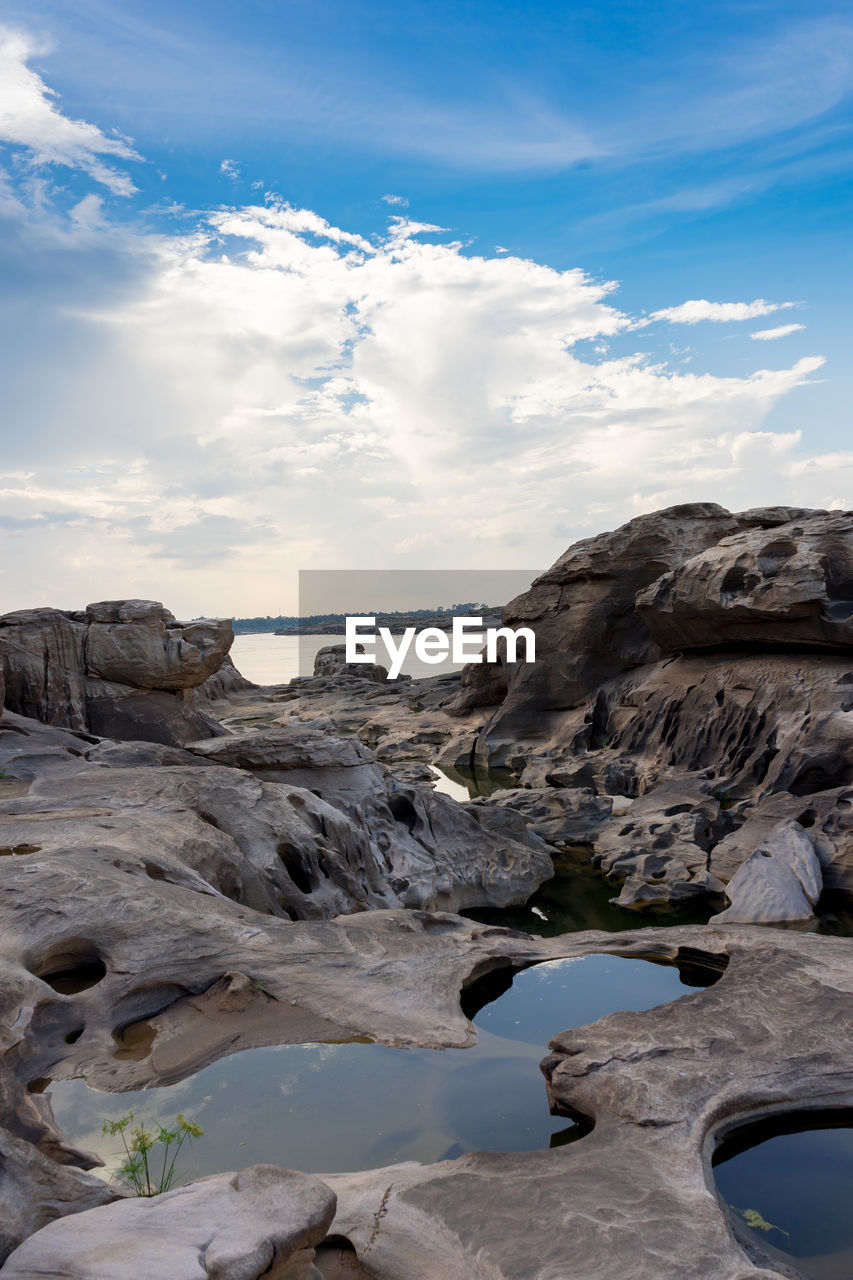 SCENIC VIEW OF ROCK FORMATIONS AGAINST SKY