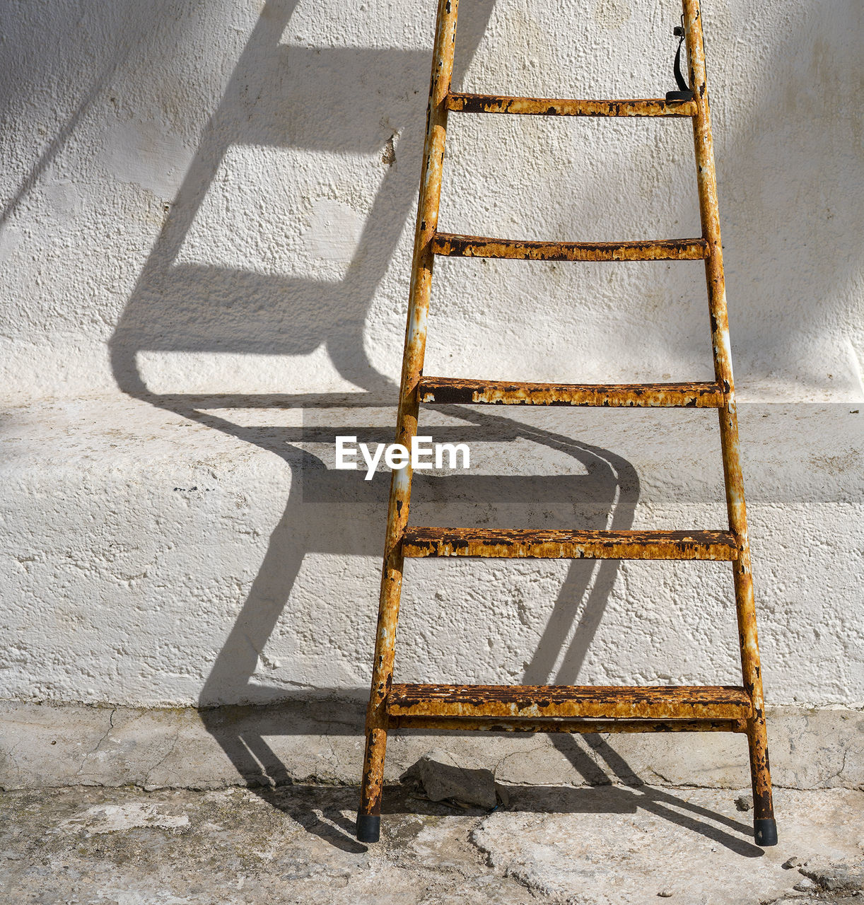 Close-up of rusty ladder