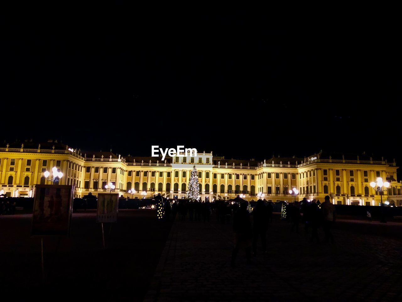 STATUES AT NIGHT IN CITY