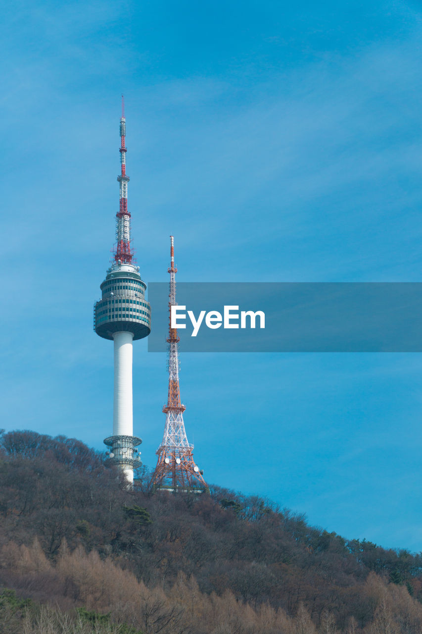 LOW ANGLE VIEW OF COMMUNICATIONS TOWER