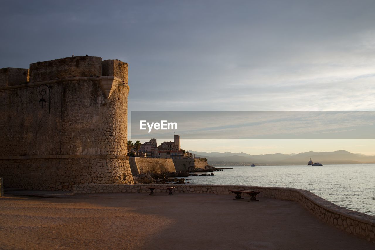 OLD RUIN BUILDING BY SEA