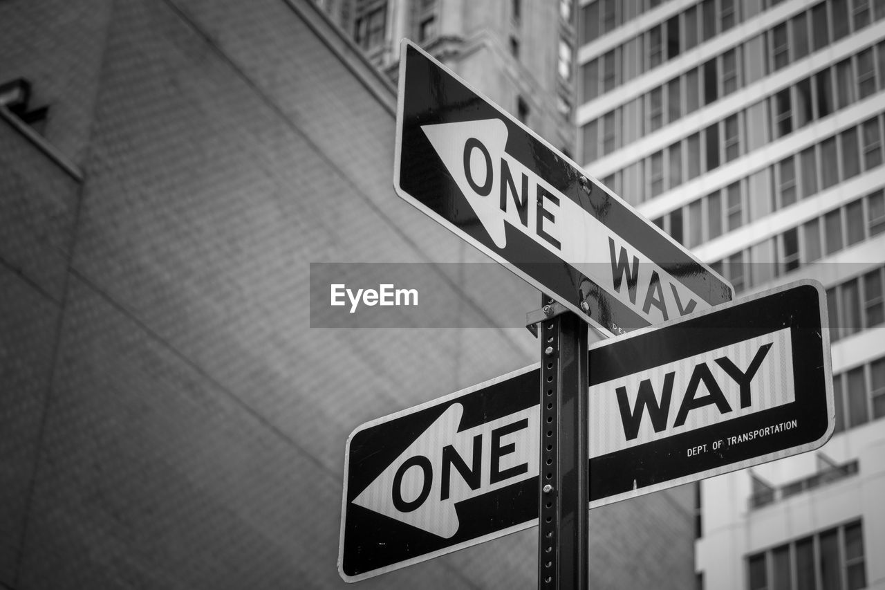 Low angle view of road sign