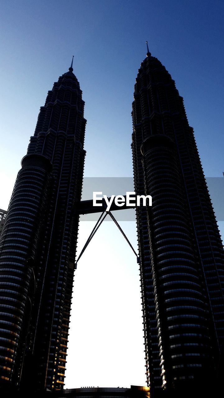 Low angle view of building against clear sky