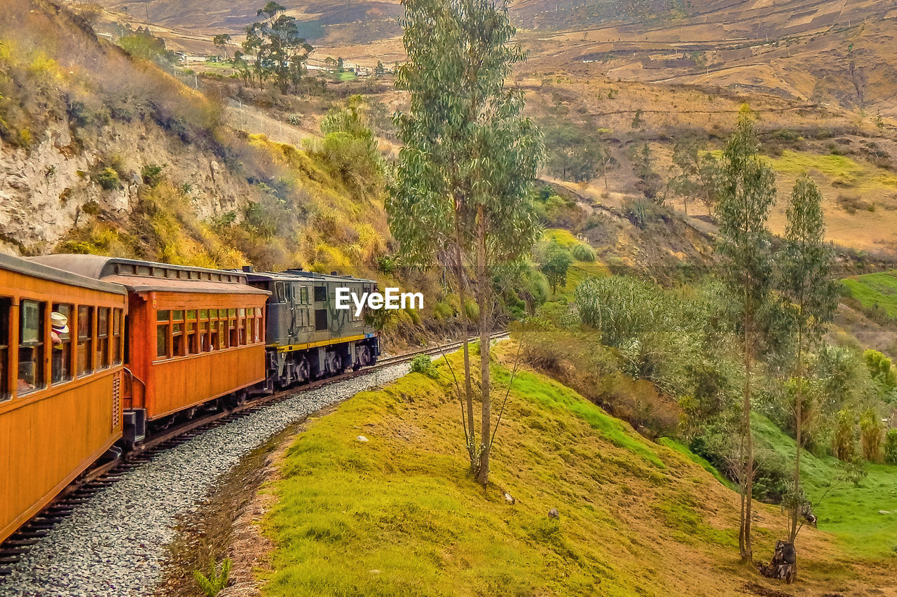 TRAIN ON RAILROAD TRACK