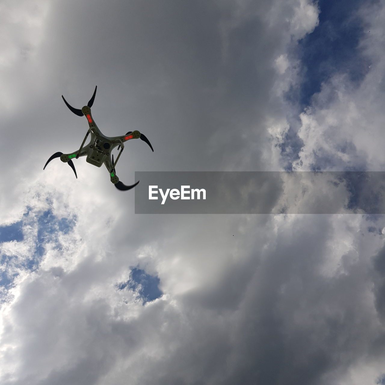 Low angle view of a drone