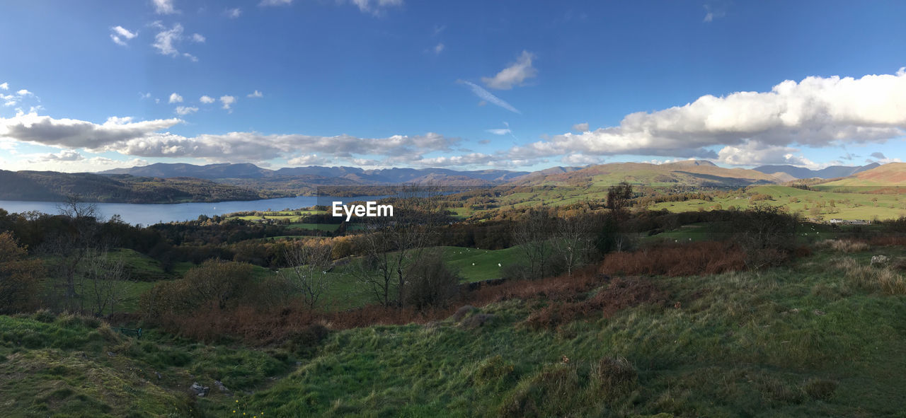 Panoramic view of landscape against sky