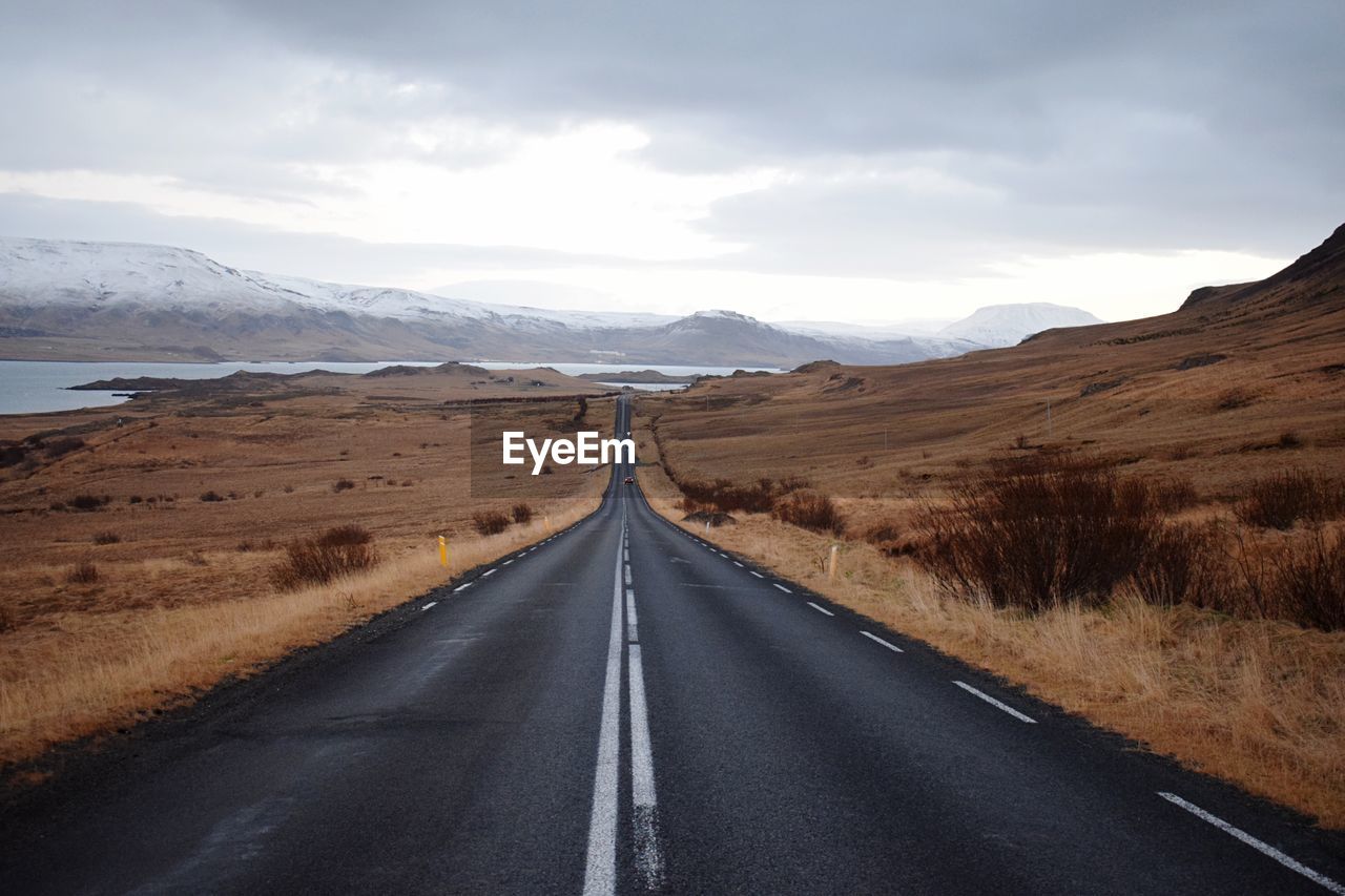 View of empty road against sky