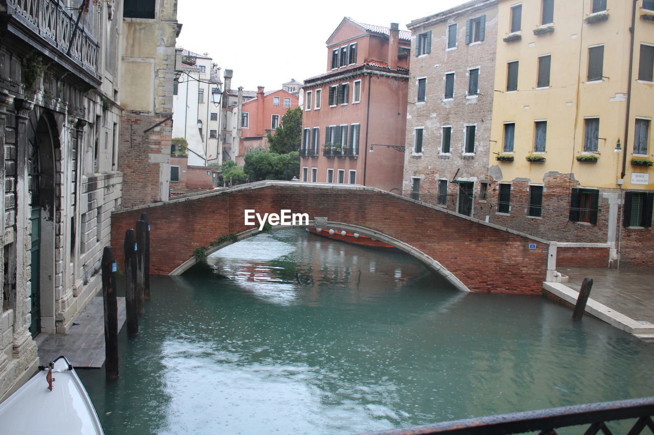 VIEW OF CANAL AMIDST BUILDINGS IN CITY