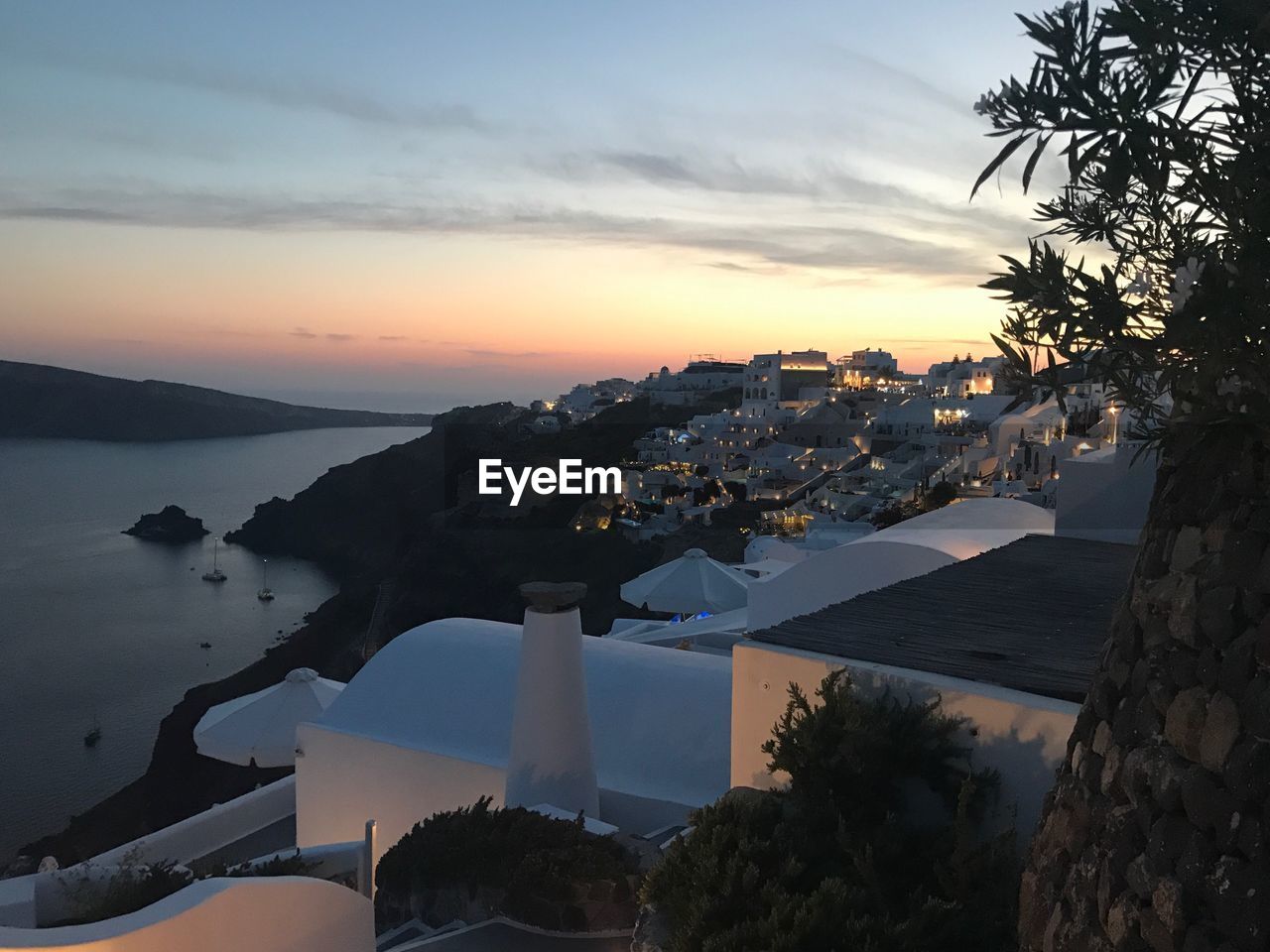 CITY BY SEA AGAINST SKY