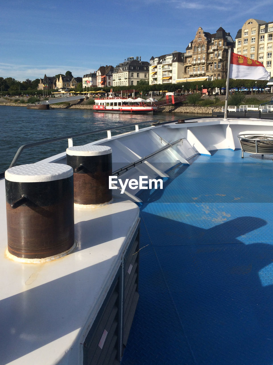 On a boat near königswinter on the river rhine