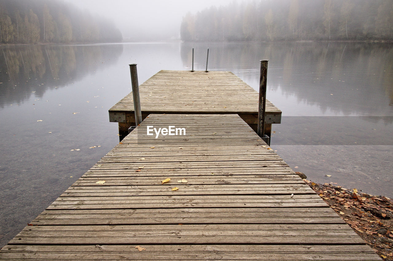 Pier over lake