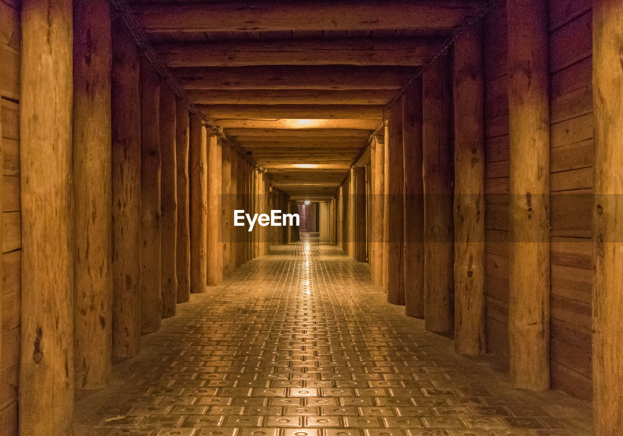 ILLUMINATED CORRIDOR OF BUILDING