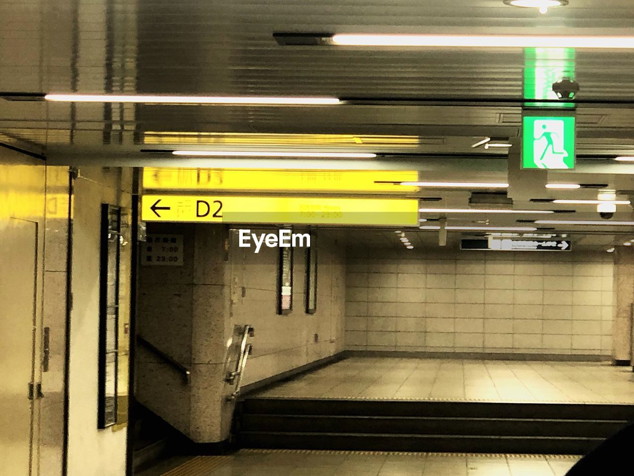 ILLUMINATED SUBWAY TRAIN