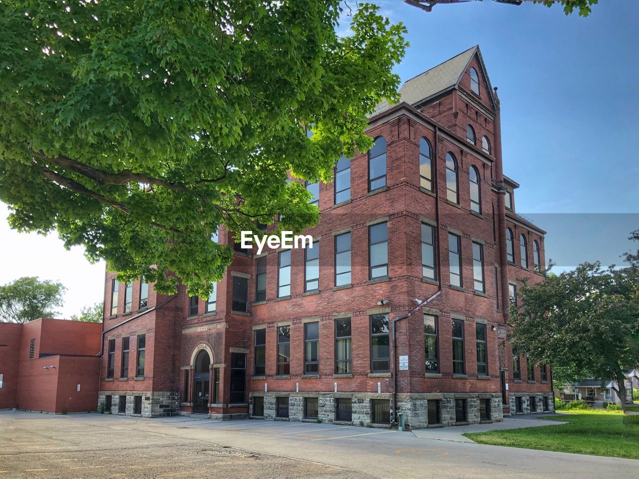 Low angle view of building in city