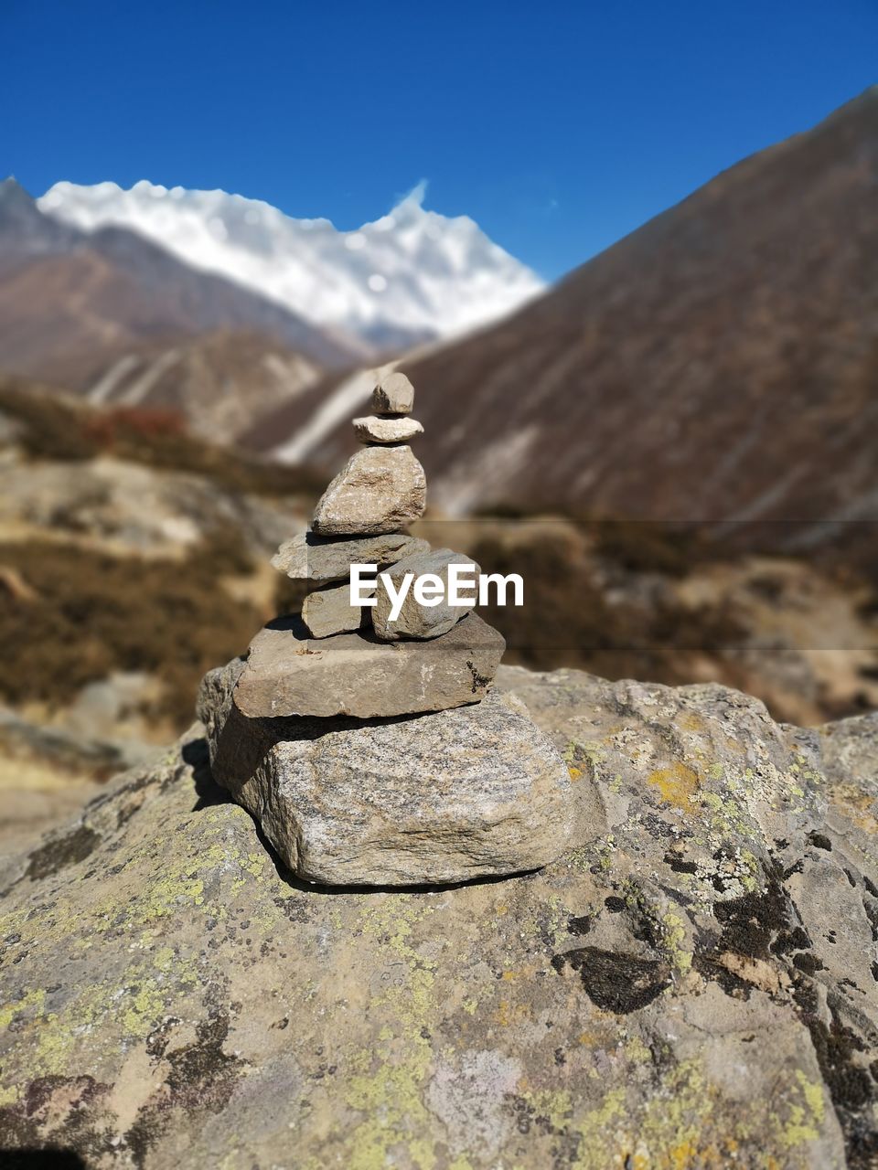 STACK OF ROCK ON MOUNTAIN