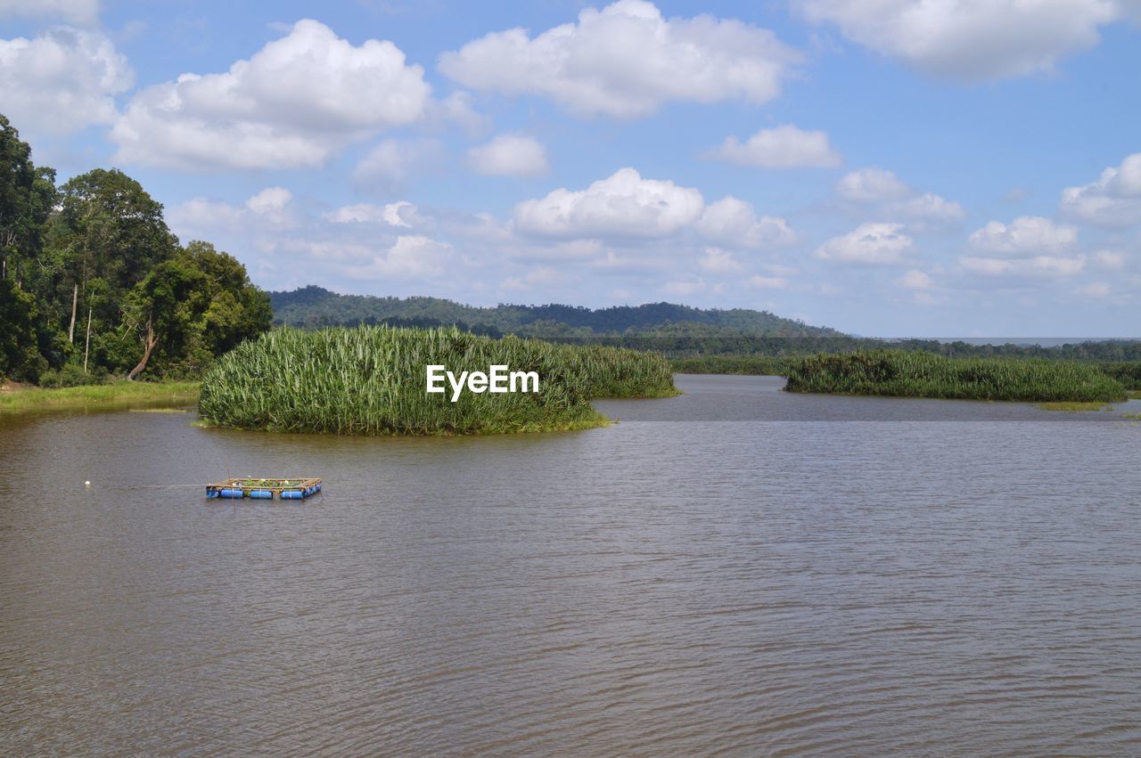 Scenic view of river against sky