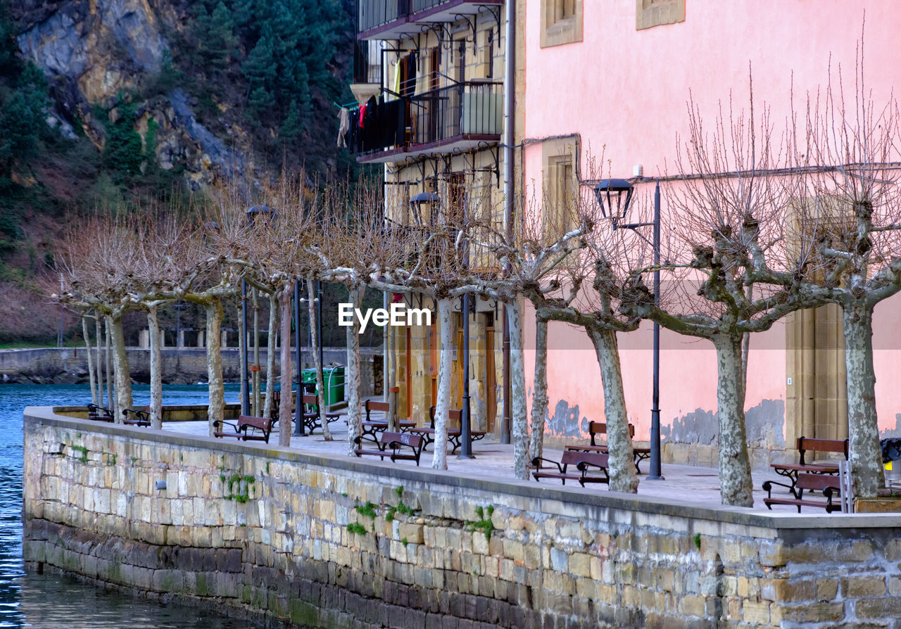 VIEW OF CANAL AND BUILDINGS