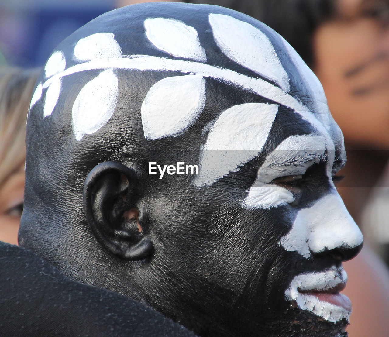 During the rugby world cup. photo of the all black follower.