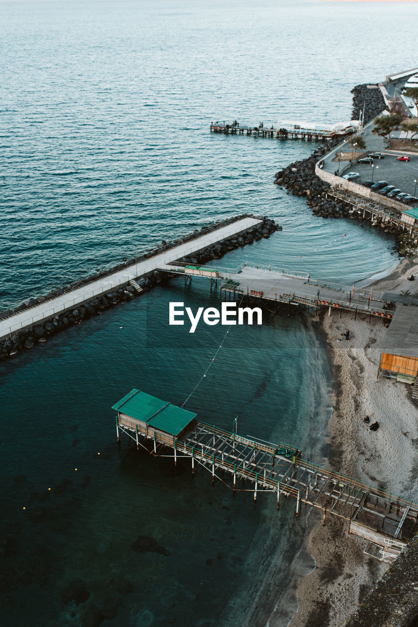 HIGH ANGLE VIEW OF SWIMMING POOL