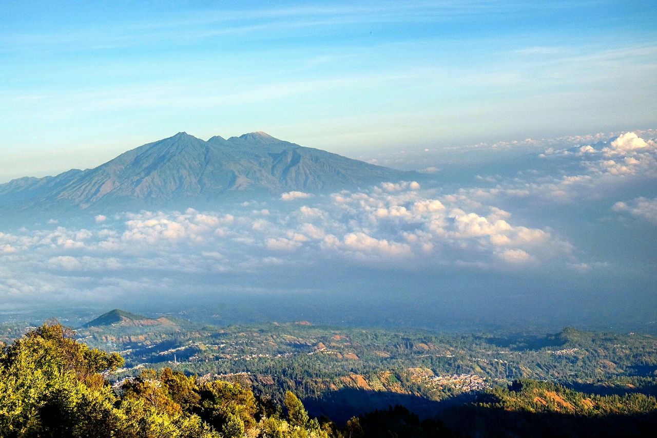 AERIAL VIEW OF MOUNTAINS