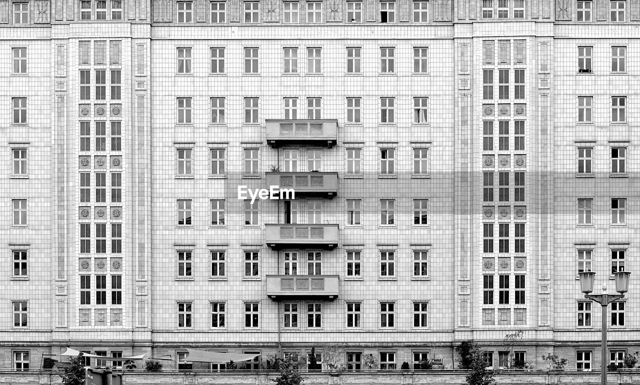Facades at the formerly stalinallee, berlin, germany