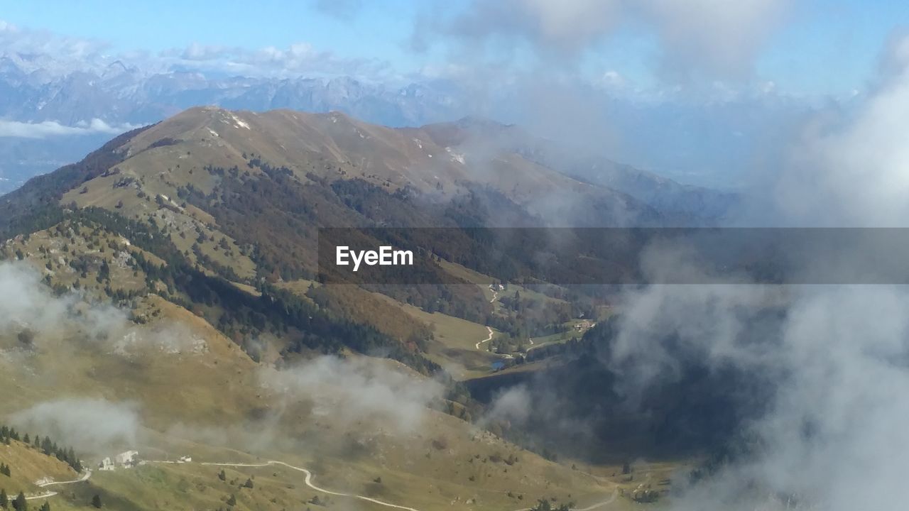 AERIAL VIEW OF MOUNTAINS