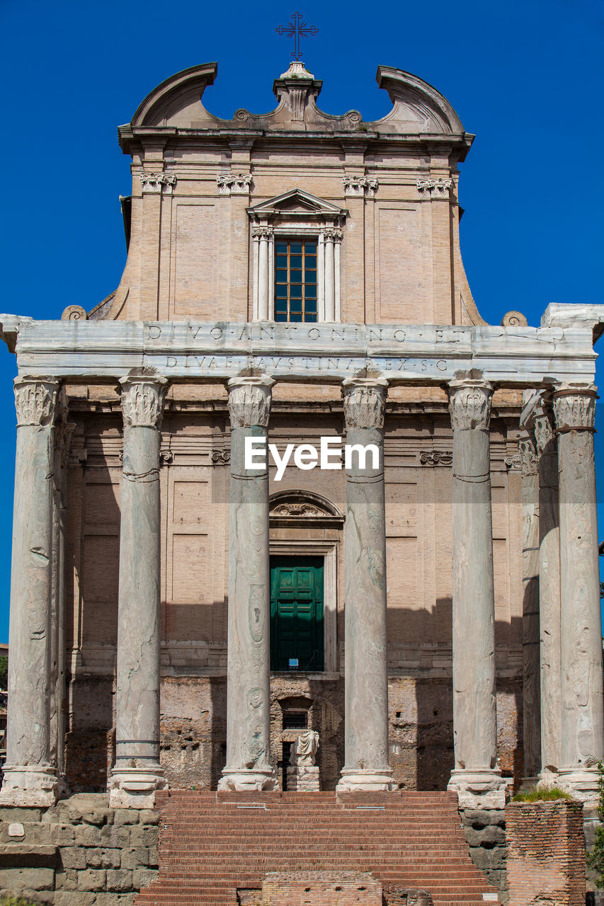 Temple of antoninus and faustina at the roman forum in rome