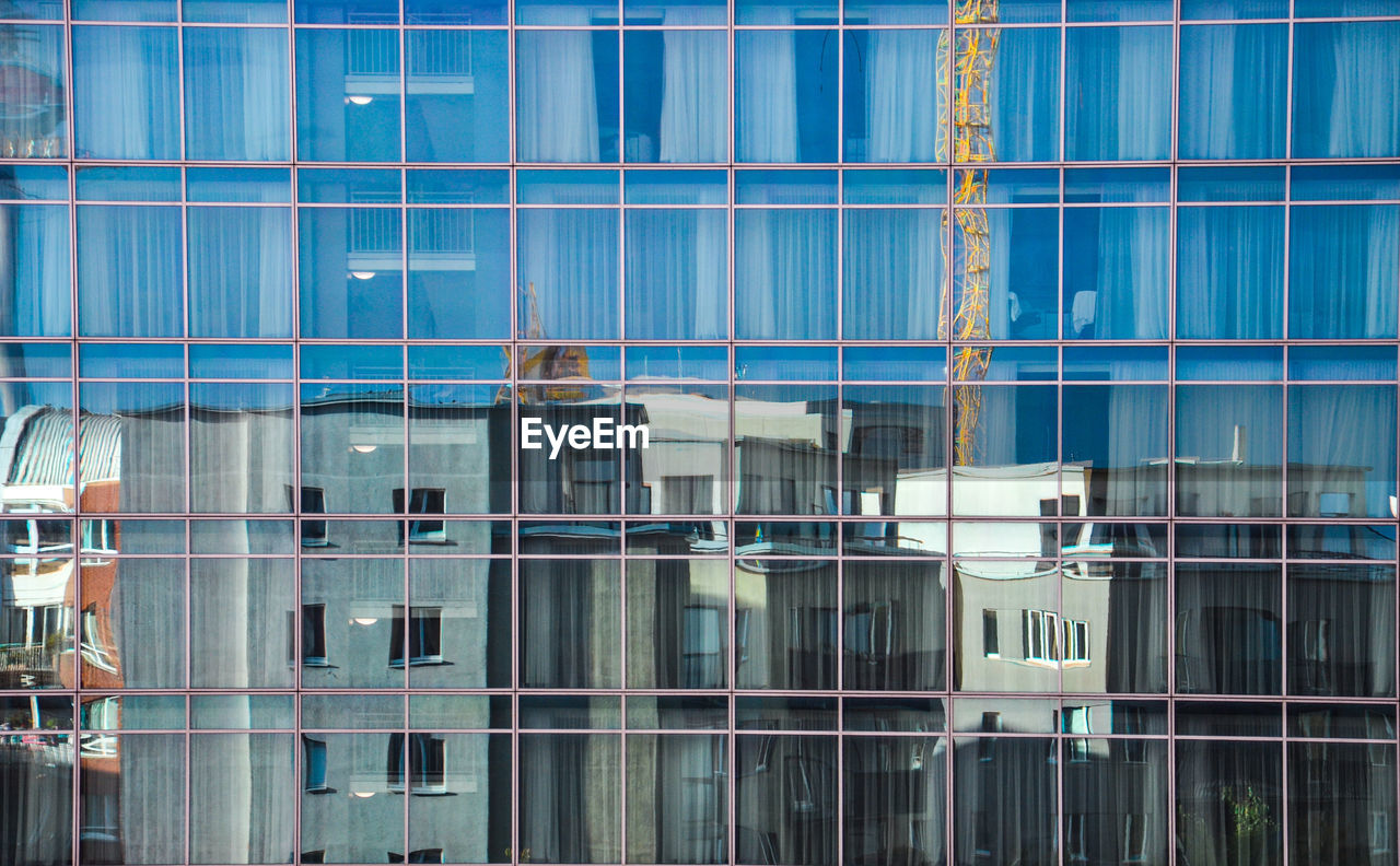 Full frame shot of glass building