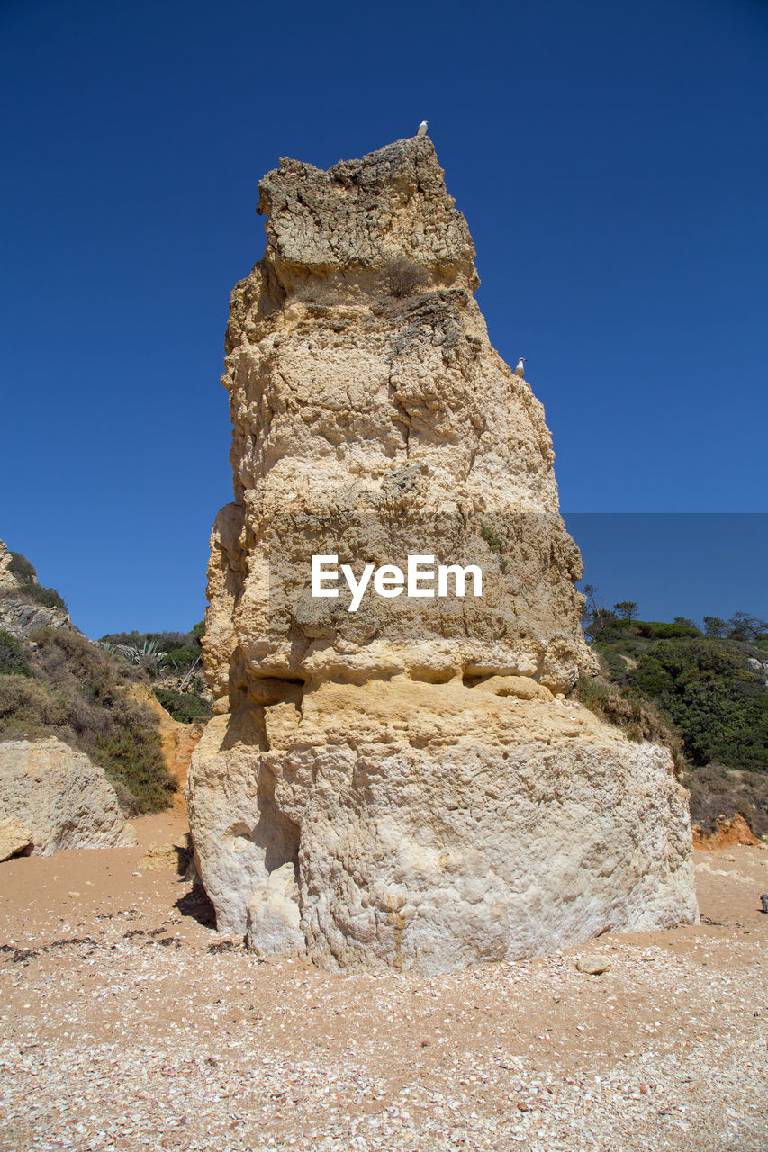 Rock formations in a desert