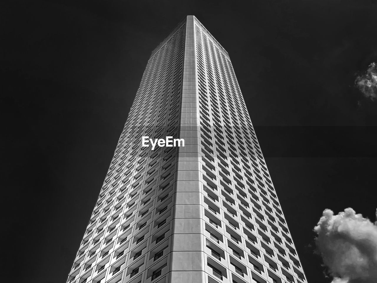 architecture, built structure, black and white, building exterior, skyscraper, office building exterior, city, building, monochrome, sky, monochrome photography, tower block, low angle view, line, office, landmark, tower, light, white, metropolitan area, metropolis, no people, nature, black, business, travel destinations, darkness, outdoors, night, travel, cloud, finance