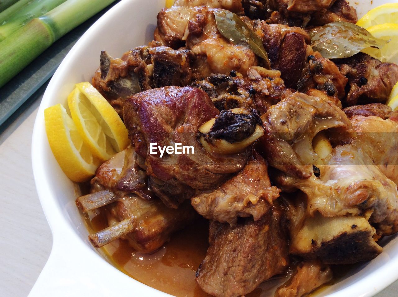 CLOSE-UP OF SERVED FOOD