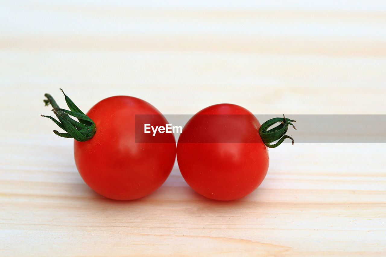 Close-up of tomatoes on table