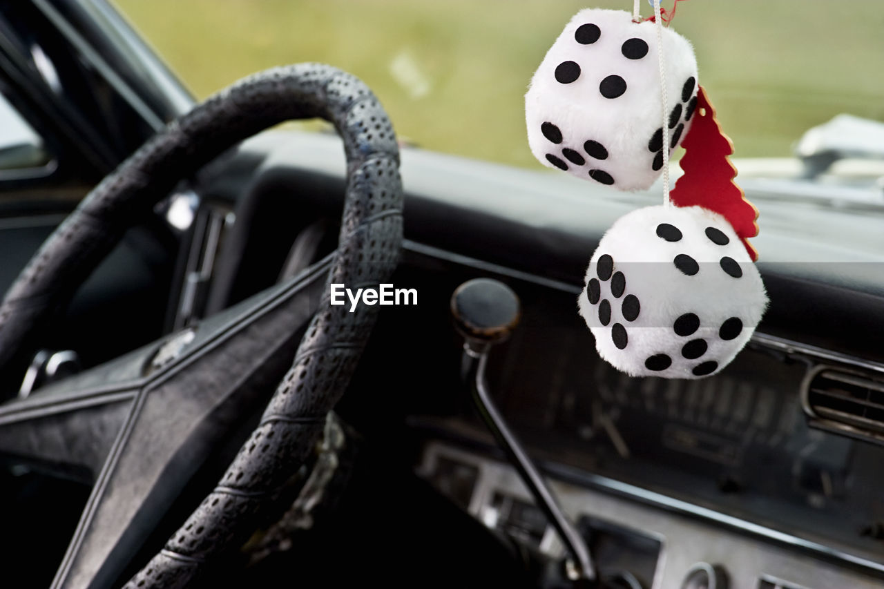 Interior from a old american car