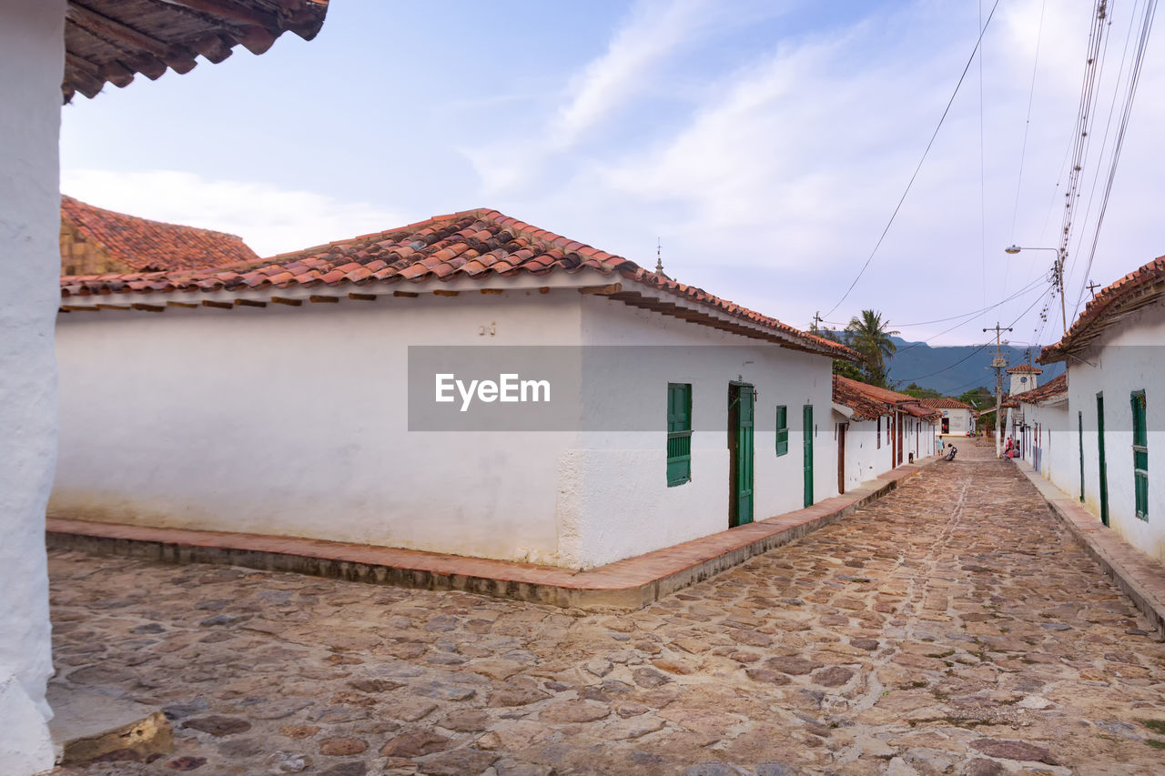 Houses against sky