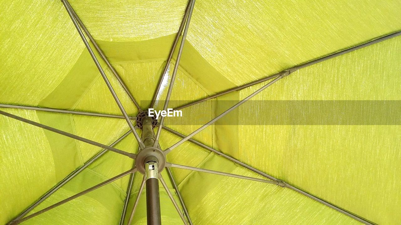 Full frame shot of green umbrella