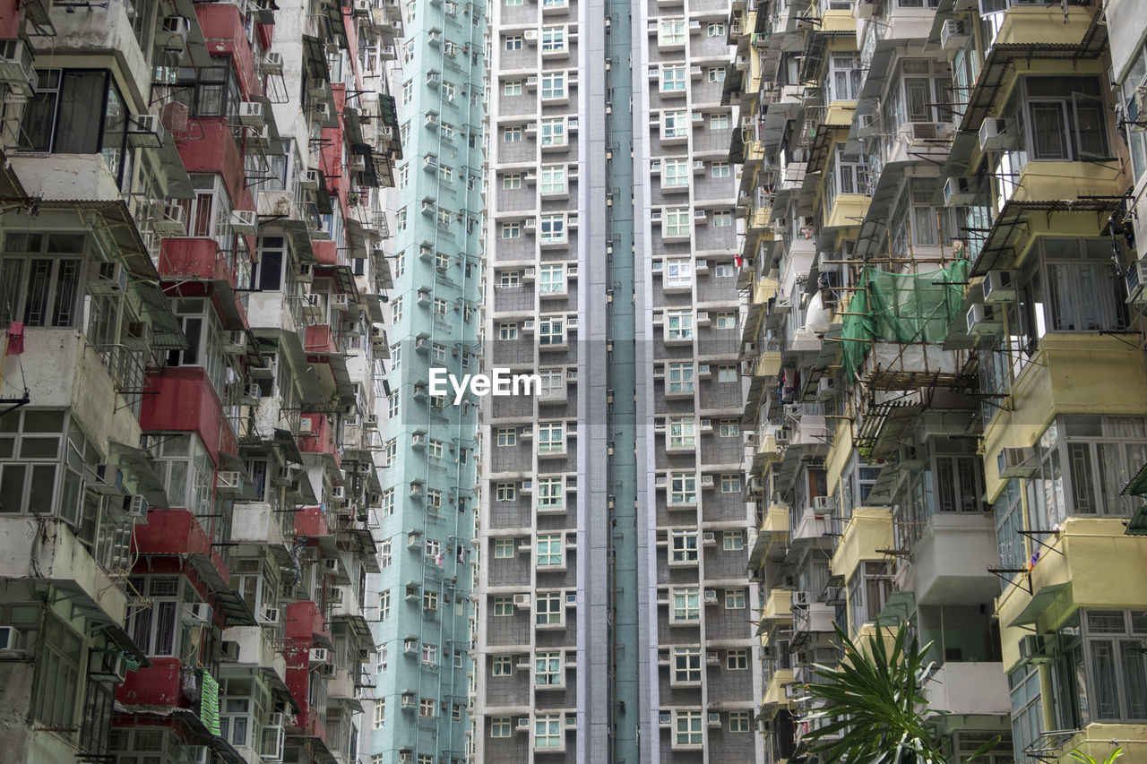 Full frame shot of residential buildings