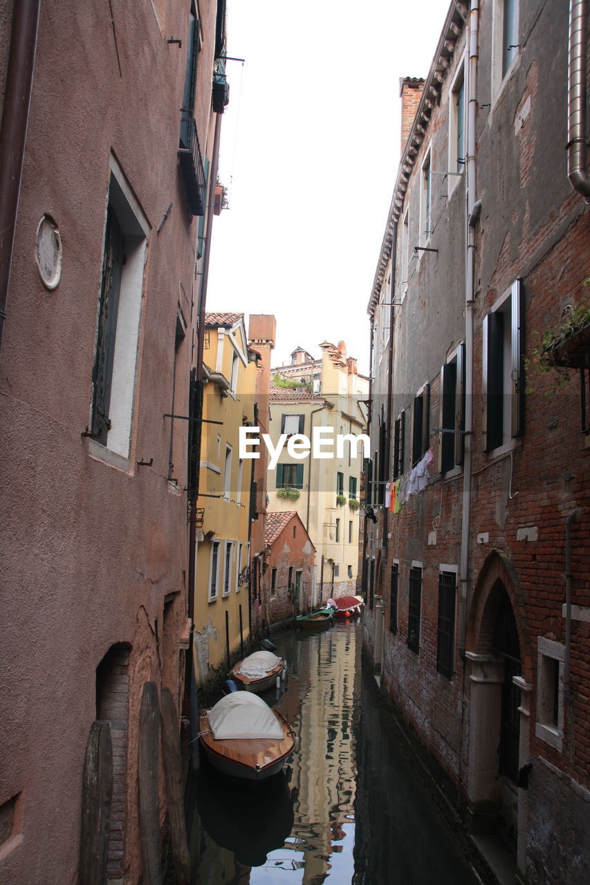 VIEW OF CANAL ALONG BUILDINGS